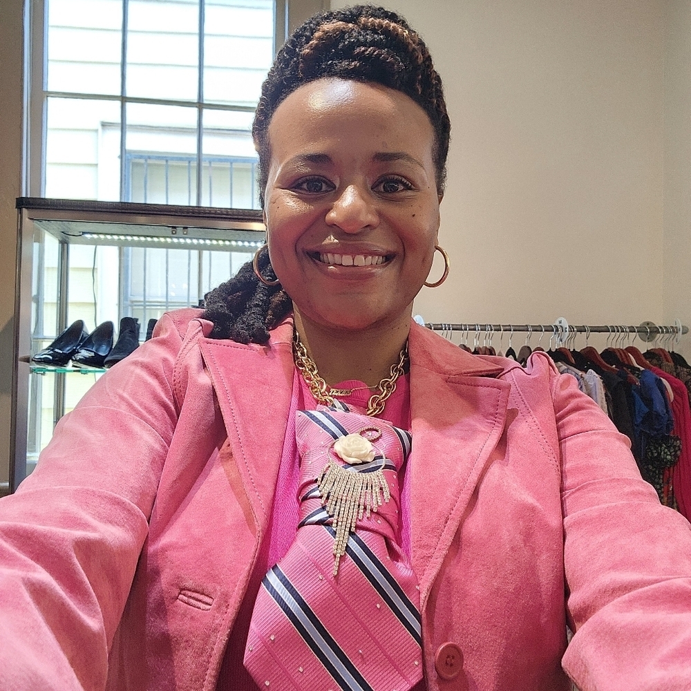 Statement Unisex Upcycled Necktie Interchangeable With Any Necklace, Handmade - Picture 1 of 8